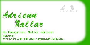 adrienn mallar business card